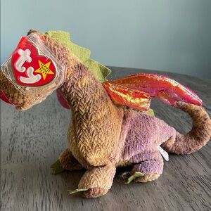 Ty Beanie Baby Dragon Plush - Scorch